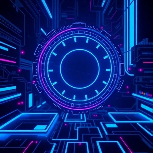 Ethereal digital landscape of interconnected glowing neural pathways and crystalline structures against a deep cosmic background, evoking innovation and vast possibilities.